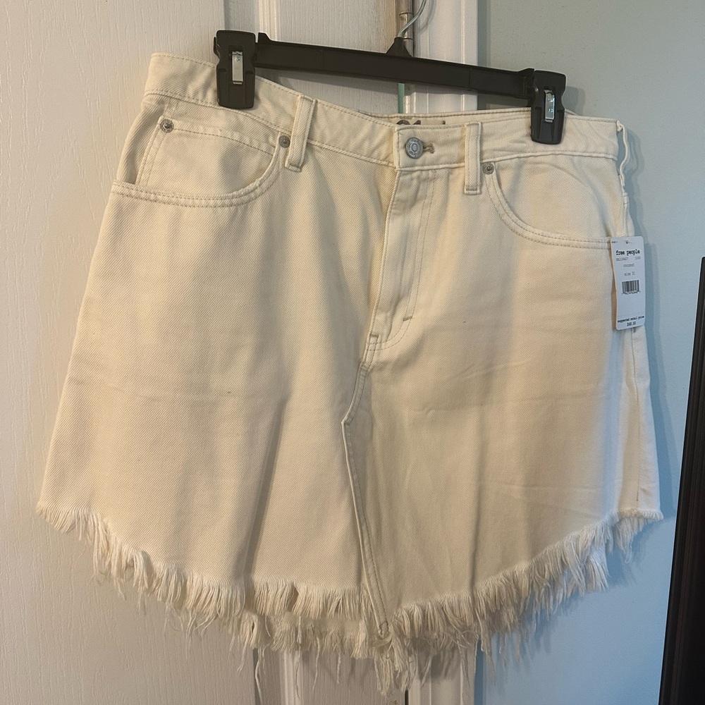 Free people frayed skirt